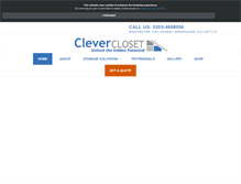 Tablet Screenshot of clevercloset.co.uk